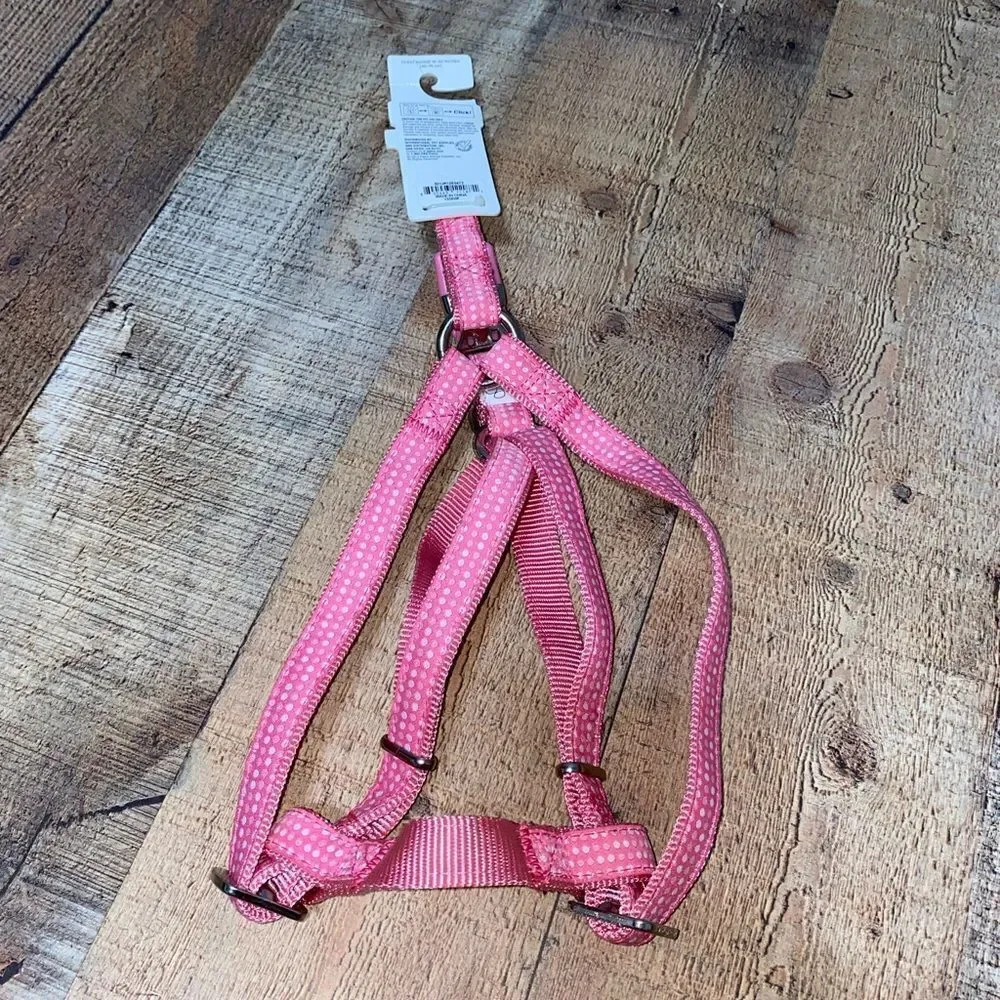 💜 nwt pink polka dot dog harness‎